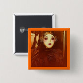 金ポートレート 缶バッジ (正面&裏面)