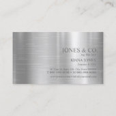 金ミニマル属光沢および箔銀ID791 名刺 (裏面)