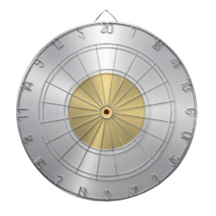金ミニマル属金ゴールド及び銀質感 ダーツボード