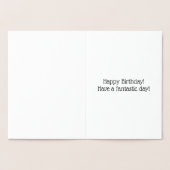 金ミニマル箔20誕生日グリーティングカード 箔カード (内部)