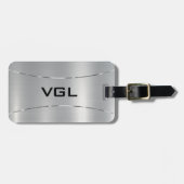 金ミニマル銀組織 ラゲッジタグ (正面横)