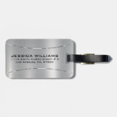 金ミニマル銀組織 ラゲッジタグ (裏面横)