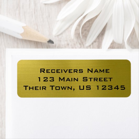 金メタリック ラベル (インサイチュ)