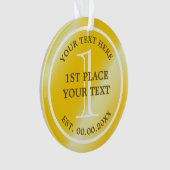 金メダルオーナメント1位獲得 オーナメント (正面)