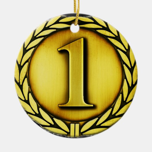 金メダル セラミックオーナメント (正面)