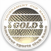 金メダル 1位 優勝 チャンピオン ラウンド シール (正面)
