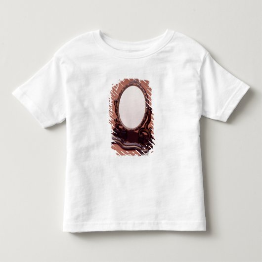 金メッキ絵を描かれた張り子の鏡、c.1890 トドラーTシャツ (正面)