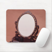 金メッキ絵を描かれた張り子の鏡、c.1890 マウスパッド (マウス)