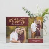 金メリーフェイク箔2フォトフラット シーズンカード (スタンド正面)