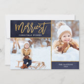 金メリーフェイク箔2フォトフラット シーズンカード (正面)