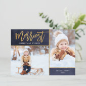 金メリーフェイク箔2フォトフラット シーズンカード (スタンド正面)