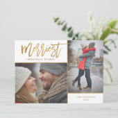 金メリーフェイク箔2フォトフラット シーズンカード (スタンド正面)