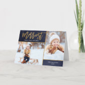 金メリーフェイク箔2枚が折り畳まれる シーズンカード (正面)