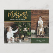 金メリーフェイク箔2枚の写真 シーズンポストカード (正面)