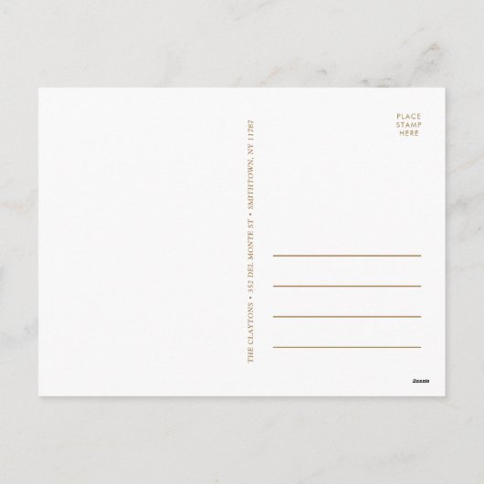 金メリーフェイク箔2枚の写真 シーズンポストカード (裏面)