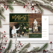 金メリーフェイク箔2枚の写真 シーズンポストカード