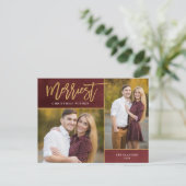 金メリーフェイク箔3枚フォト シーズンポストカード (スタンド正面)