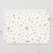 金メリー箔フェイクレトロスクリプトクリスマスフォト シーズンカード (裏面)