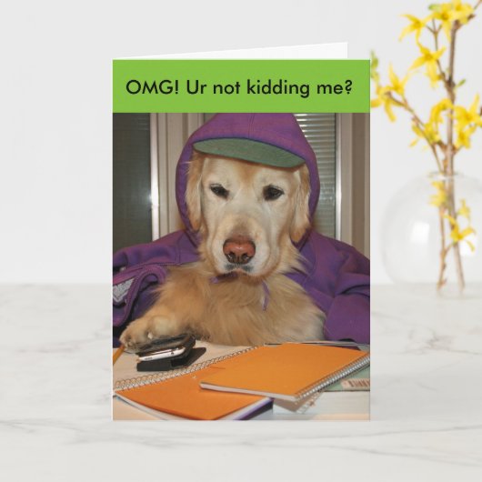 金メールや文字を打つの誕生日 カード (黄色い花)