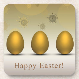 金モダンのイースターエッグ コースター
