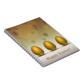 金モダンのイースターエッグ ノートブック (右側)