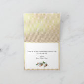 金モダンのクリスマス写真の挨拶 シーズンカード (内部)