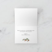 金モダンのクリスマス写真の挨拶 シーズンカード (内部)