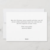 金モダンのクリスマス写真の挨拶 シーズンカード (裏面)