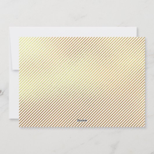 金モダンのクリスマス写真の挨拶 シーズンカード (裏面)