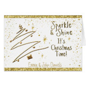 金モダンのクリスマス (正面横)