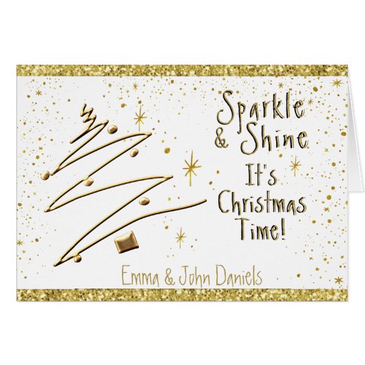 金モダンのクリスマス (正面横)