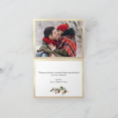 金モダンのクリスマス3 PHOTO Greeting シーズンカード (内部)