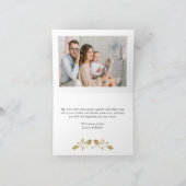 金モダンのクリスマス7 PHOTO Greeting シーズンカード (内部)