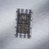 金モダンのパイナップル星雲パターン マグネット名刺 (インサイチュ)