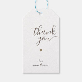 金モダンのミニマリストありがとうギフトラベル ギフトタグ