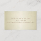 金モダンエレガントガーリー属滴下唇 名刺 (裏面)