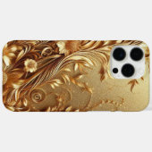 金モダンエレガントフローラ曲線 Case-Mate iPhoneケース (裏面 (横))