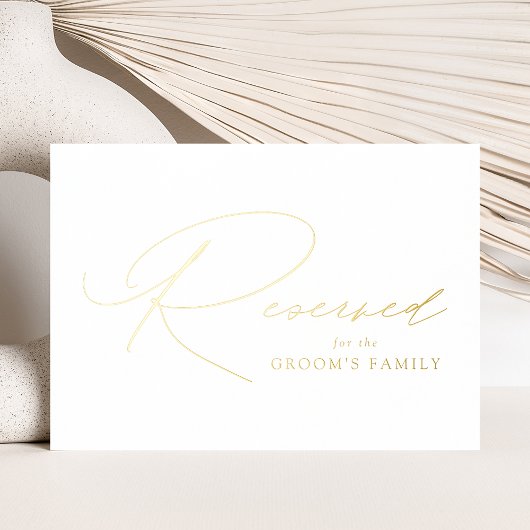 金モダンエレガント箔の結婚控え看板 箔ポスター