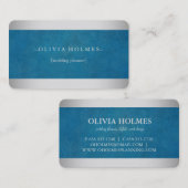 金モダンエレガント箔メタルプロフェッショナル 名刺 (正面/裏面)