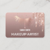 金モダンエレガント額バラ名刺をドロップ 名刺 (正面)