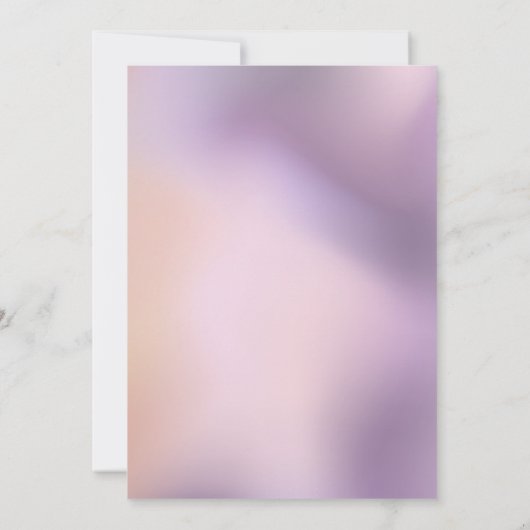 金モダングラデーション型結婚模様 招待状 (裏面)