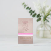 金モダンバラ蓮 名刺 (スタンド正面)