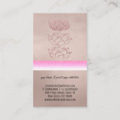 金モダンバラ蓮 名刺 (裏面)