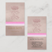 金モダンバラ蓮 名刺 (正面/裏面)