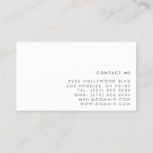 金モダンフェイク箔の幾何学形状 名刺 (裏面)