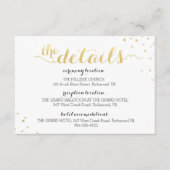 金モダンフェイク箔グラマー情報カード エンクロージャーカード