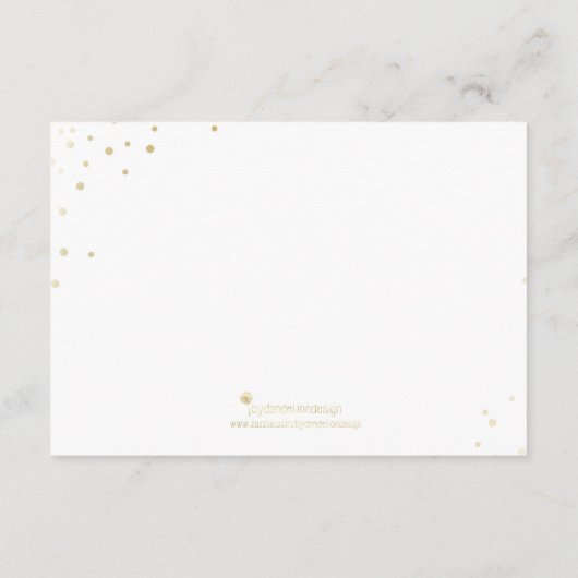 金モダンフェイク箔グラマー情報カード エンクロージャーカード