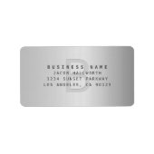 金モダンフェイク金モノグラムのの住所 ラベル (正面)