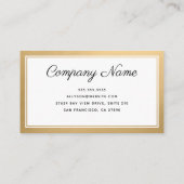 金モダンミニマル箔 名刺 (裏面)