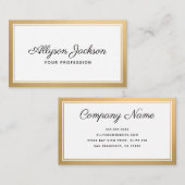 金モダンミニマル箔 名刺 (正面/裏面)